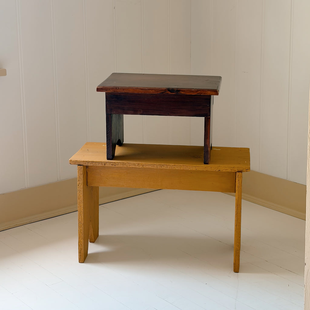 Primitive Ochre Handmade Bench