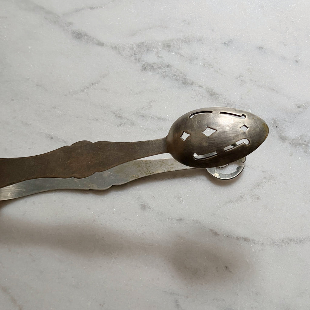 Vintage Silver-Plated Tongs