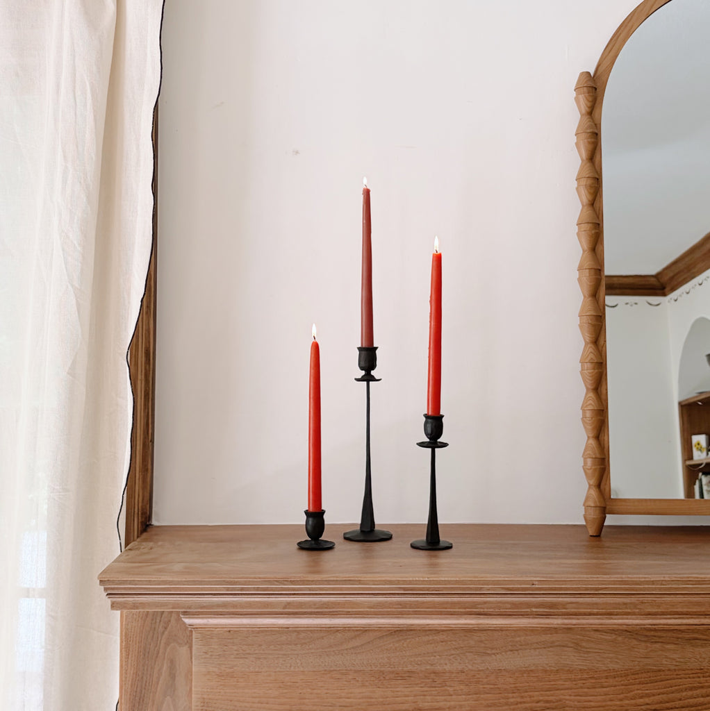 Iron Candlestick Holder