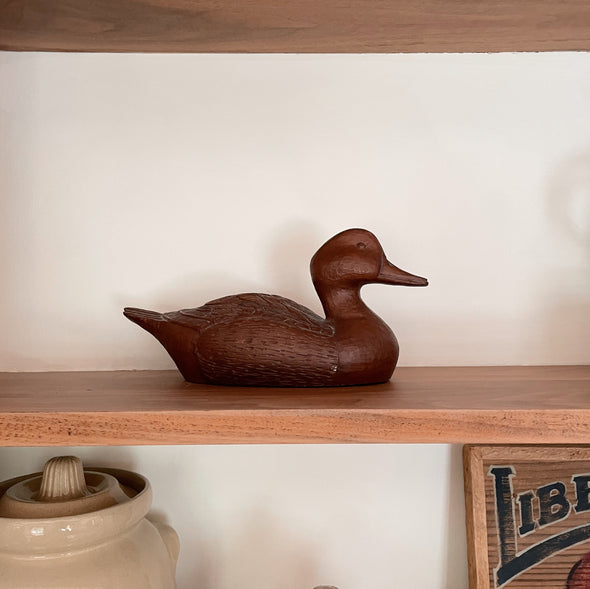 Hand-Crafted Wooden Duck