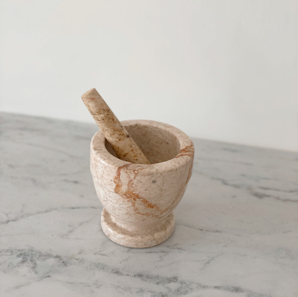 Vintage Marble Mortar & Pestle