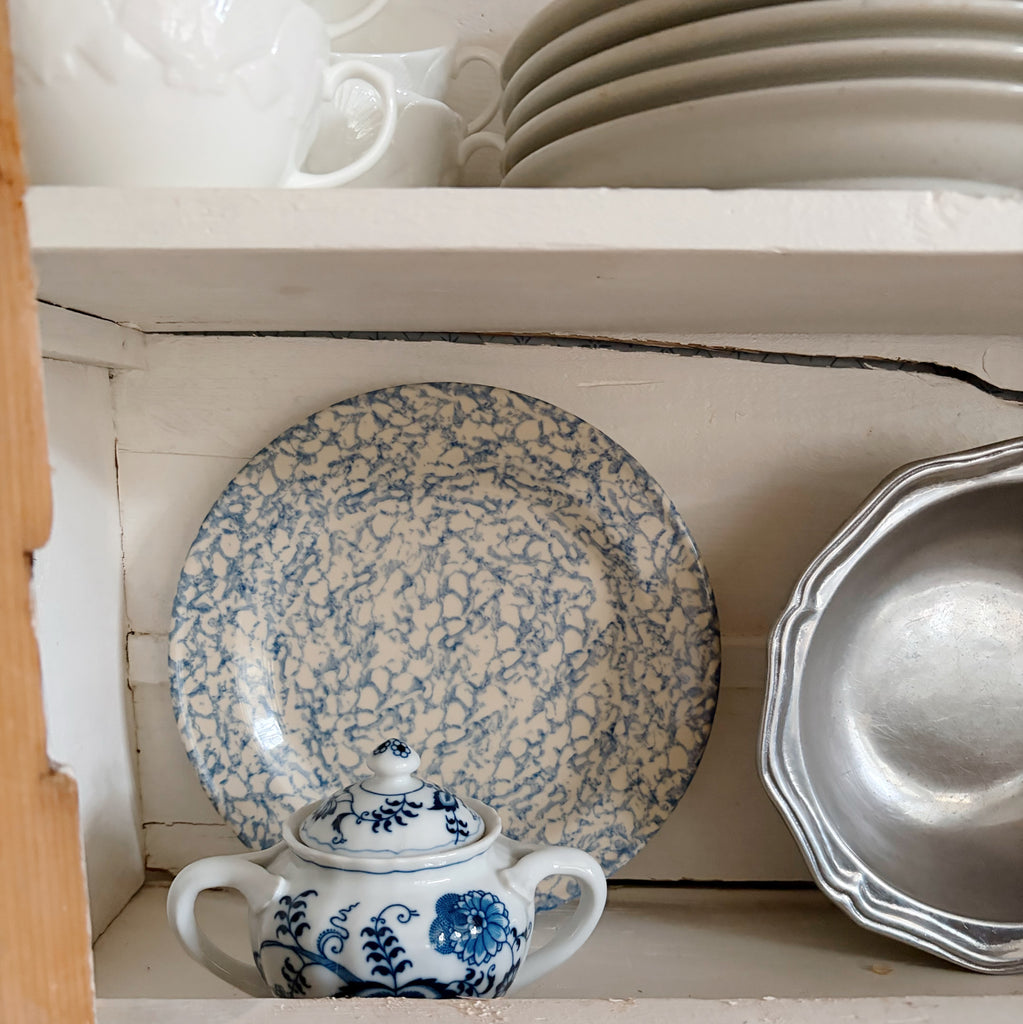 Blue Danube Creamer and Sugar Bowl