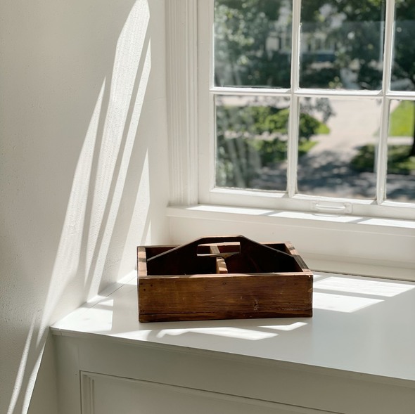 Vintage Wooden Picnic Caddy