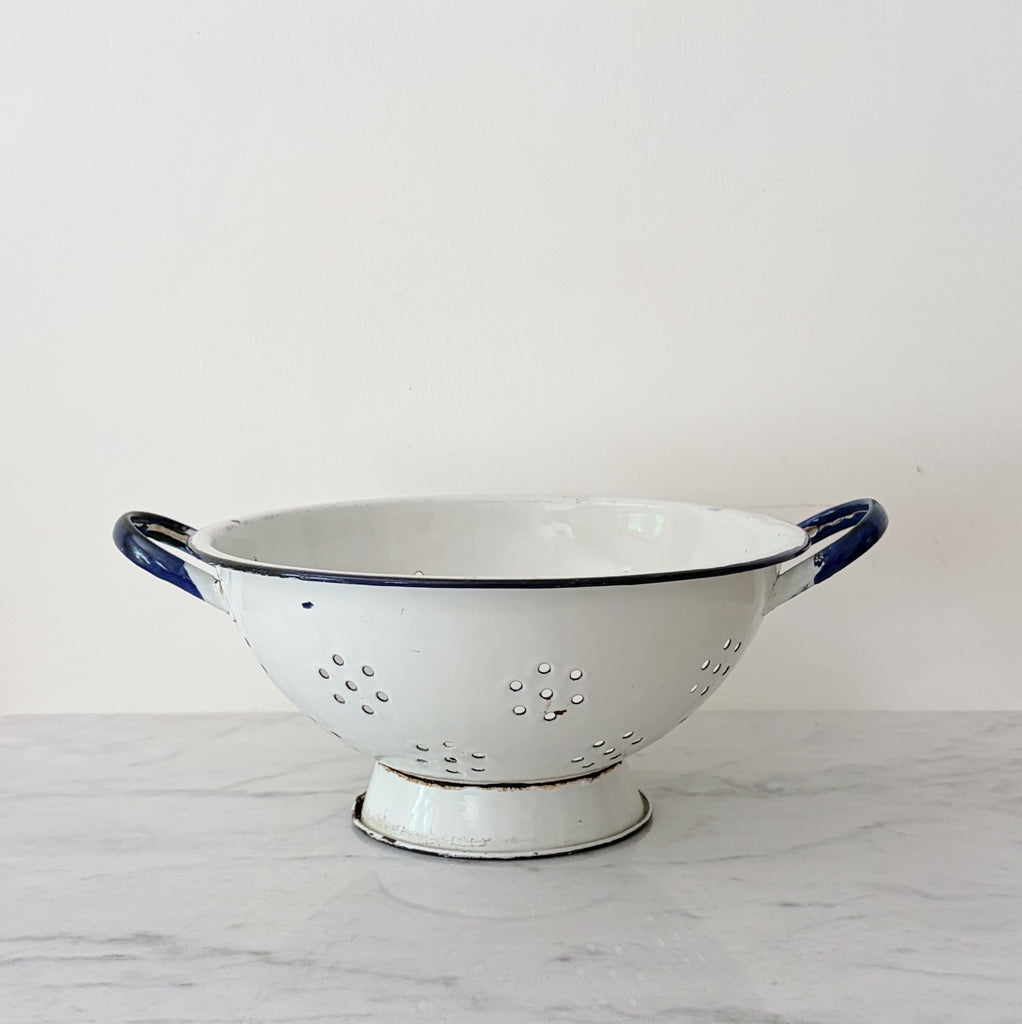 Vintage Enamel Colander