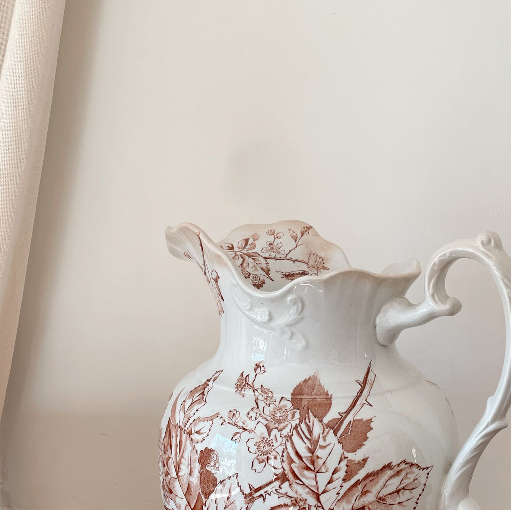 Grand Bramble Berry Transferware Pitcher
