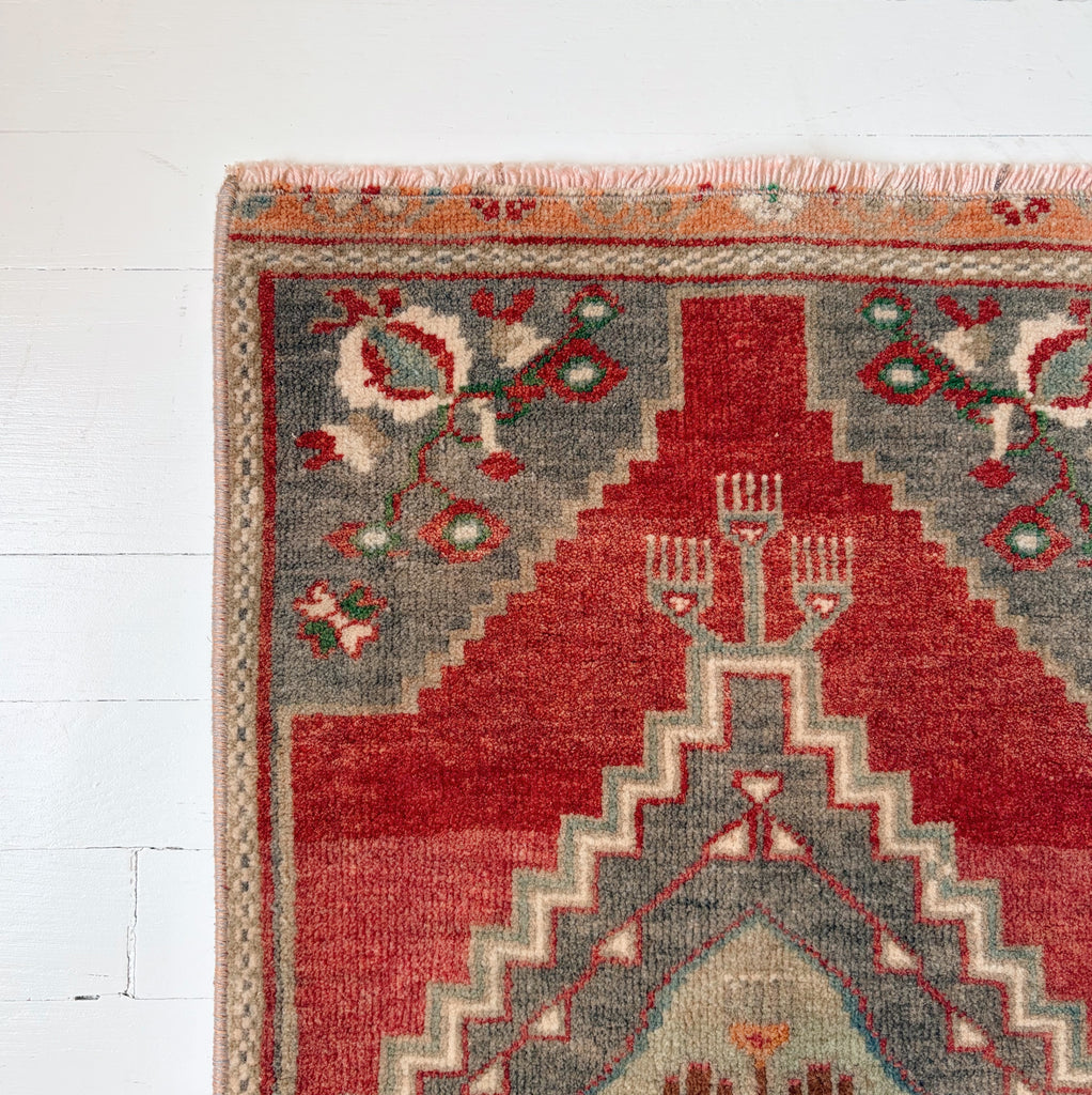 Vintage Anatolian Turkish Wool Accent Runner