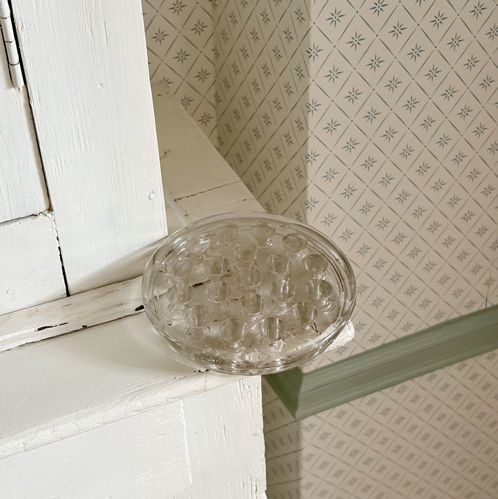 Vintage Glass Flower Frog