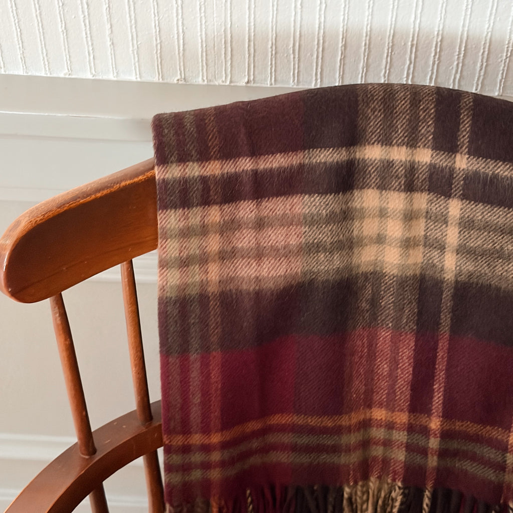 Estate Plaid Merino Lambswool Throw