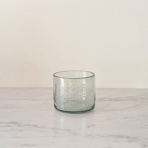 Hand-Etched Glass Tumblers