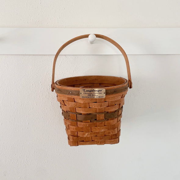 Longaberger Christmas Collection Poinsettia Basket