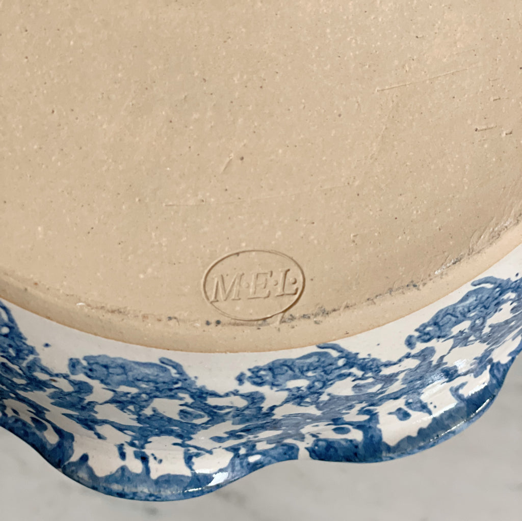 Connor Prairie Spongeware Pie Plate