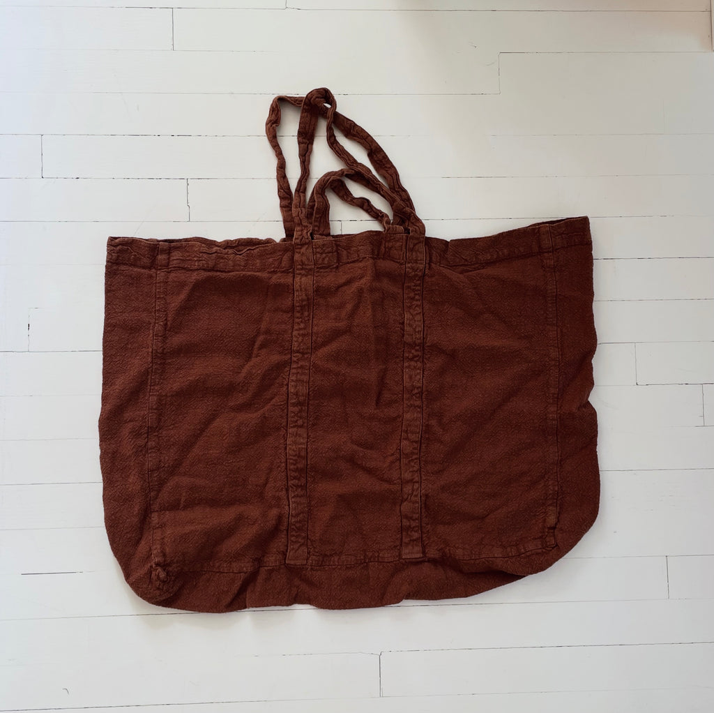 Raw French Linen Bag