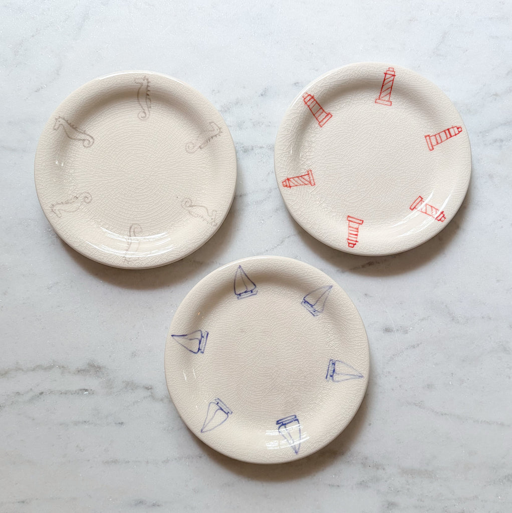 Set of Vintage Nautical Plates