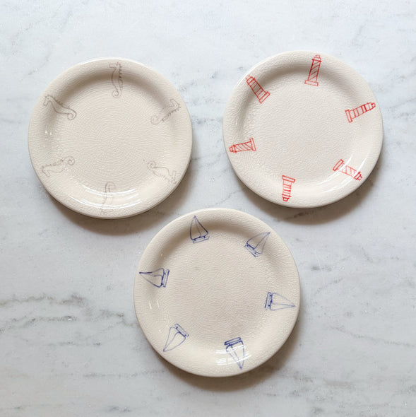 Set of Vintage Nautical Plates