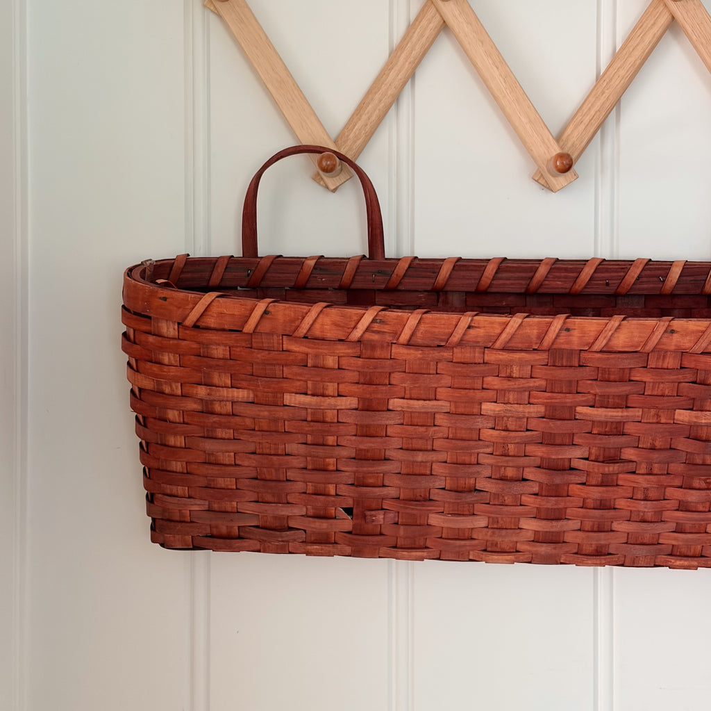 Long Woven Wall Basket