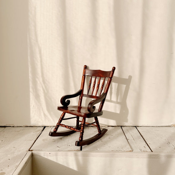 Petite Wooden Rocking Chair