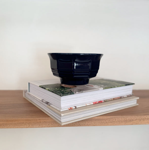 Deep Navy Pedestal Bowl