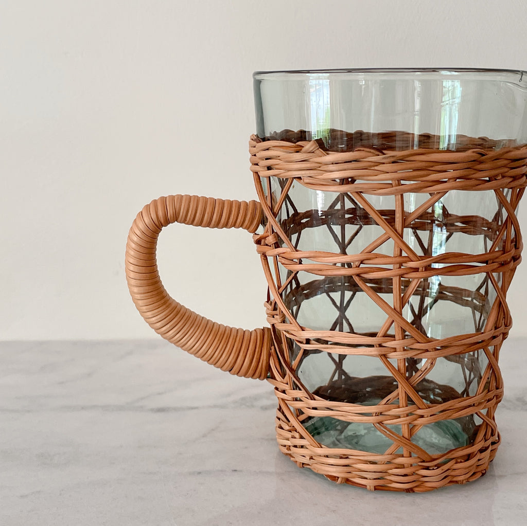 Rattan Caged Pitcher