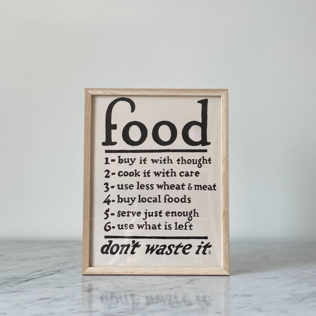 “Food, don’t waste it” Poster