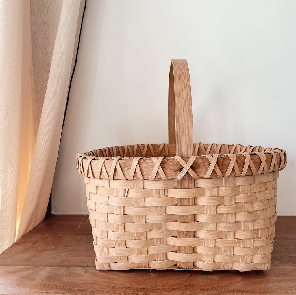 Handwoven Crisscross Basket