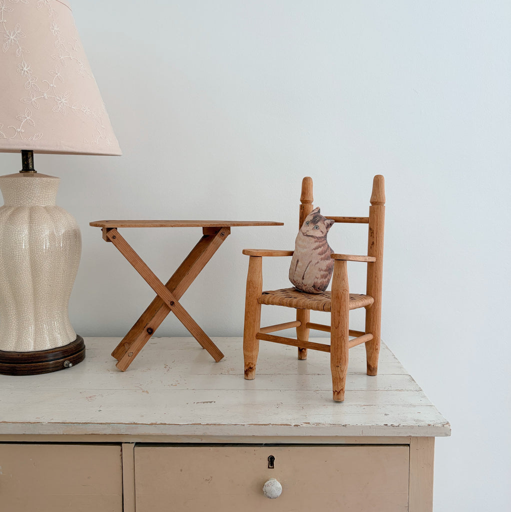 Woven-Seat Toy Chair
