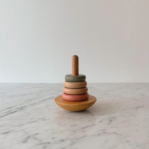 Primitive Wooden Stacking Top