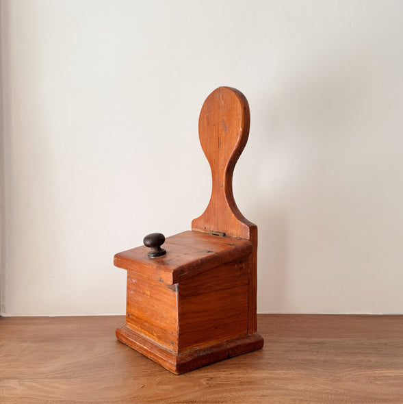 Vintage Folk Wooden Salt Box