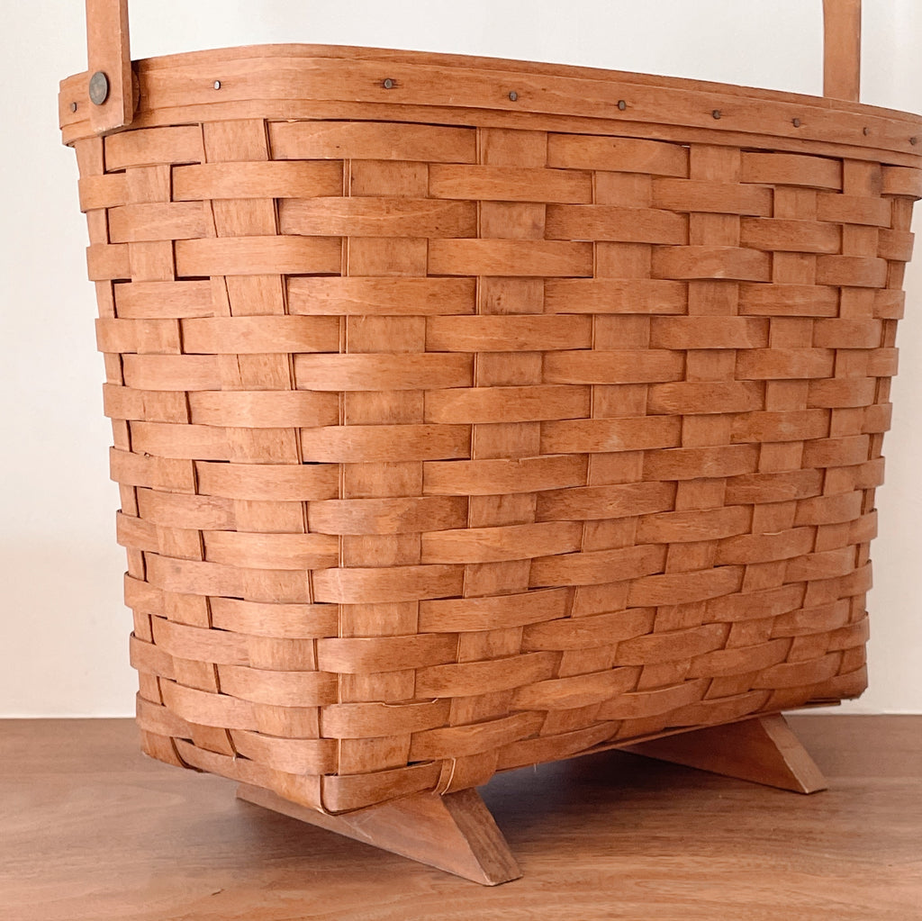 Handwoven Footed Longaberger Basket
