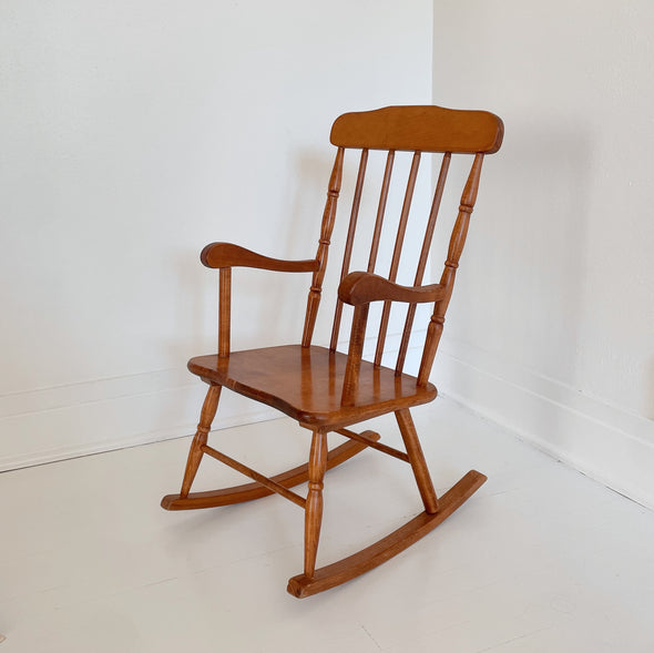 Child’s Vintage Wooden Rocker