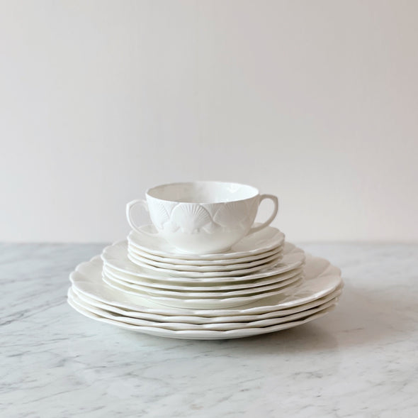 Wedgwood White Seashell Bone China