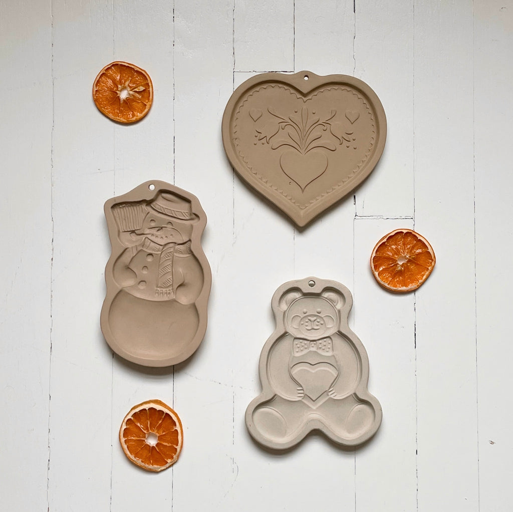 Holiday Stoneware Cookie Molds