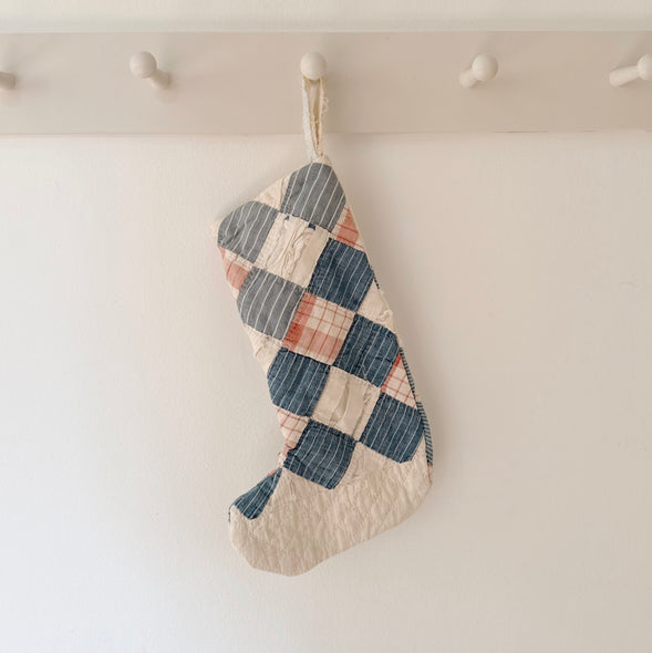Hand Quilted Patchwork Stocking