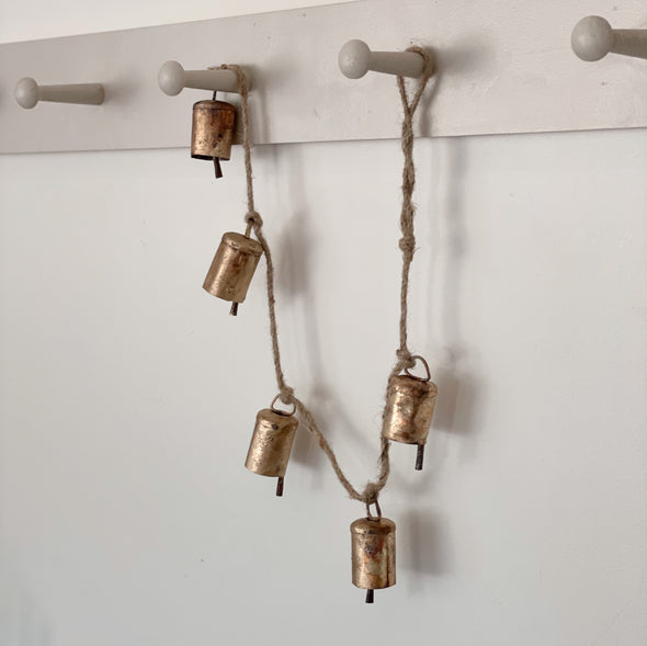 Brass Barrel Bell Garland