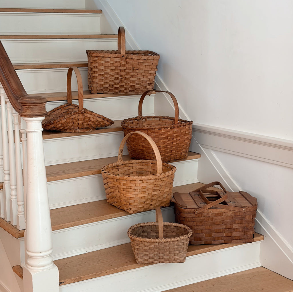Vintage Grand Woven Basket