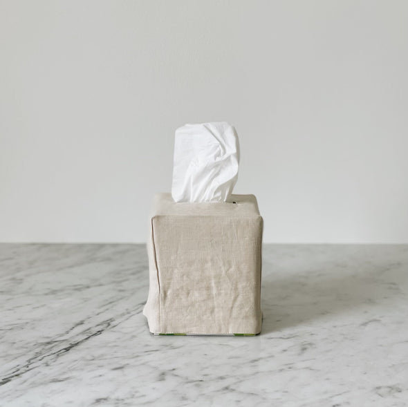 Linen Tissue Box Cover