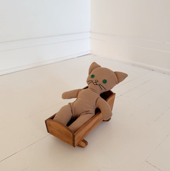 Vintage Button-Eyed Cat