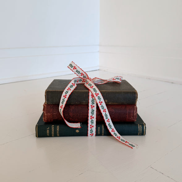 Vintage Book Bundle with Ribbon