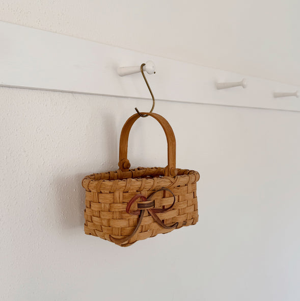 Petite Handwoven Bow Basket