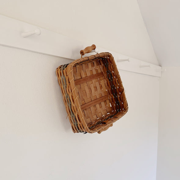 Square Woven Basket with Handles