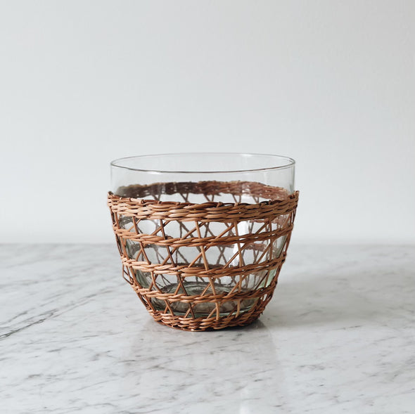Rattan Caged Serving Bowl