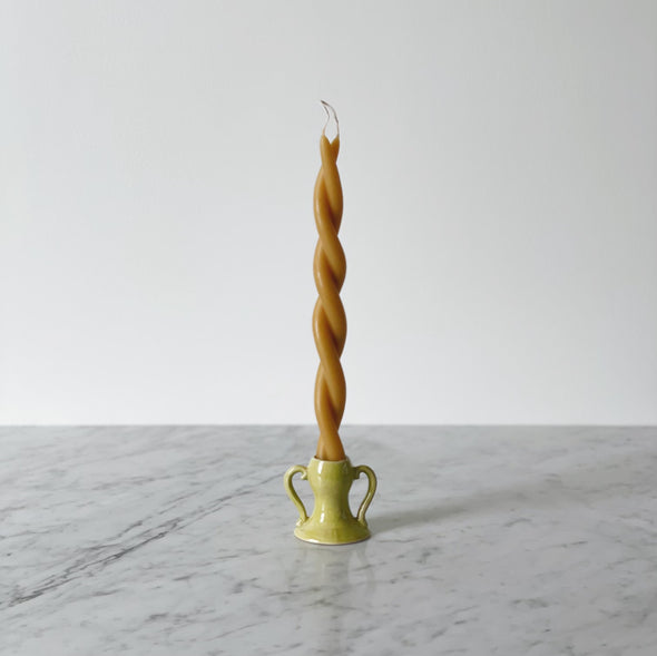 Chartreuse Candlestick Holder