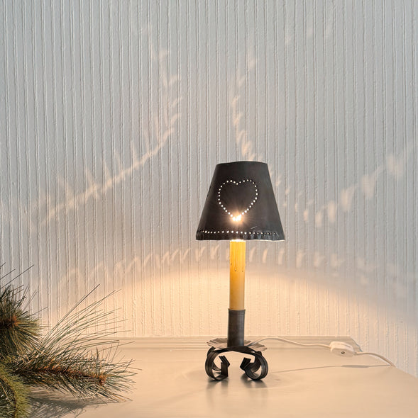 Vintage Electric Punch Tin Candle Lamp