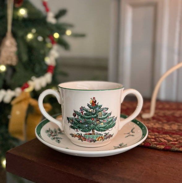 Children’s Double Handled Cup and Saucer