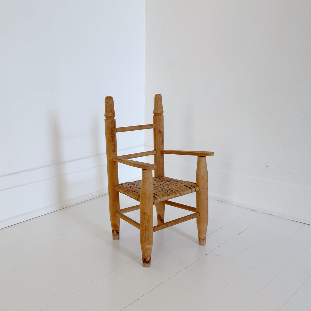 Woven-Seat Toy Chair
