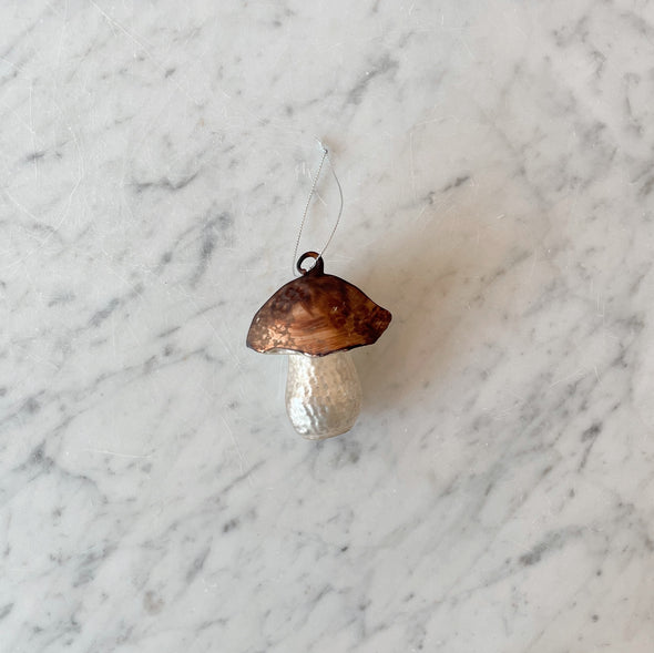 Glass Mushroom Ornament