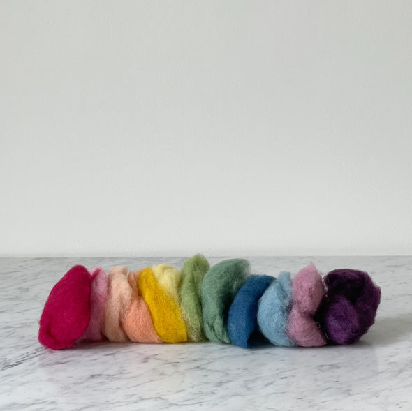 Plant-Dyed Roving Wool