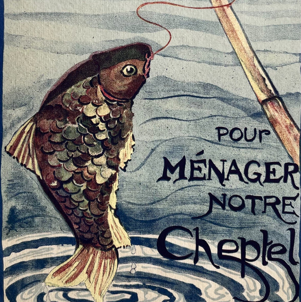 "Vintage French Fish" Print