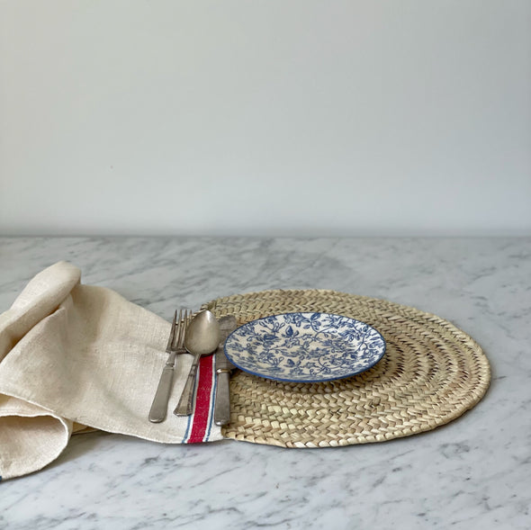 Handwoven Straw Placemat