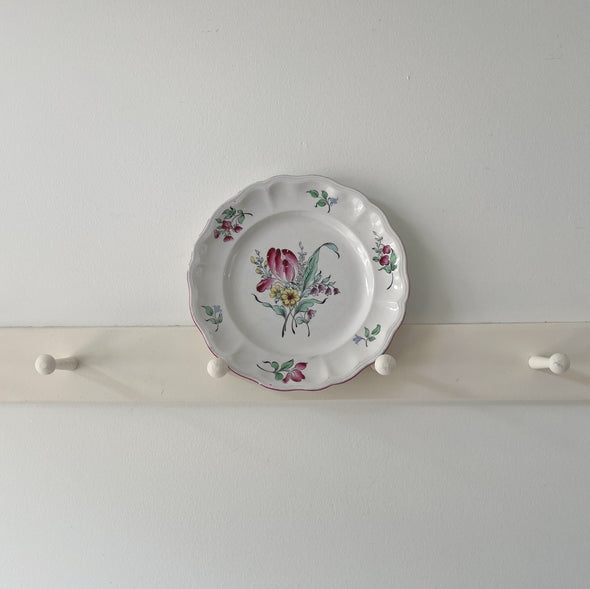 French Floral Dinner Plate