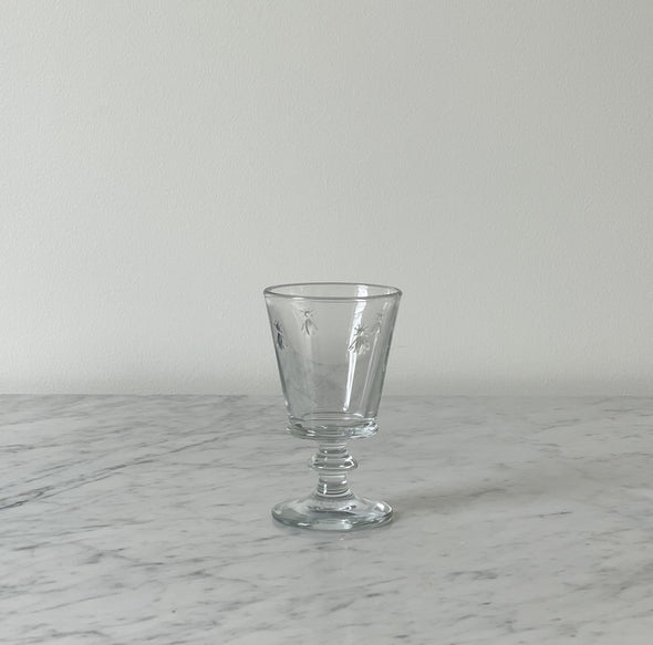 French Bee Wine Glass